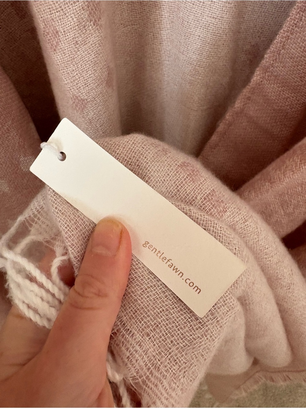 Gentle Fawn Blush Pink Fringed Throw Poncho NWTS Sz XS/S - Picture 5 of 6